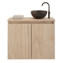 Toiletmeubel Gliss Echo Kastanje 60x50cm met toppaneel