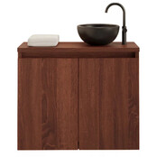 Toiletmeubel Gliss Echo Choco Eiken 60x50cm met toppaneel