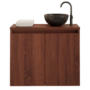 Toiletmeubel Gliss Echo Choco Eiken 60x50cm met toppaneel