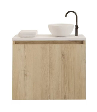 GLISS DESIGN Toiletmeubel Gliss Echo Evoke 60x50cm met toppaneel Wit