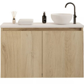 Toiletmeubel Gliss Echo Evoke 80x50cm met toppaneel Wit