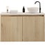 GLISS DESIGN Toiletmeubel Gliss Echo Evoke 80x50cm met toppaneel Wit