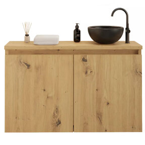 Toiletmeubel Gliss Echo Artisan Eiken 100x50cm met toppaneel