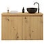 GLISS DESIGN Toiletmeubel Gliss Echo Artisan Eiken 100x50cm met toppaneel