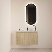 Toiletmeubel Gliss Echo Evoke Eiken 100x50cm met toppaneel