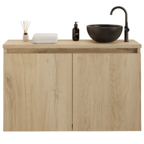 Toiletmeubel Gliss Echo Evoke Eiken 100x50cm met toppaneel