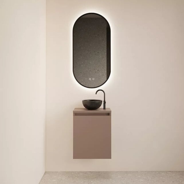 Toiletmeubel Gliss Echo Latte 40x50cm met toppaneel