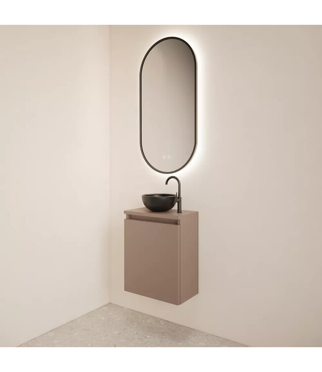 Toiletmeubel Gliss Echo Latte 40x50cm met toppaneel
