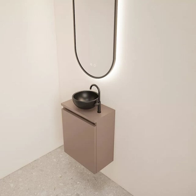 Toiletmeubel Gliss Echo Latte 40x50cm met toppaneel