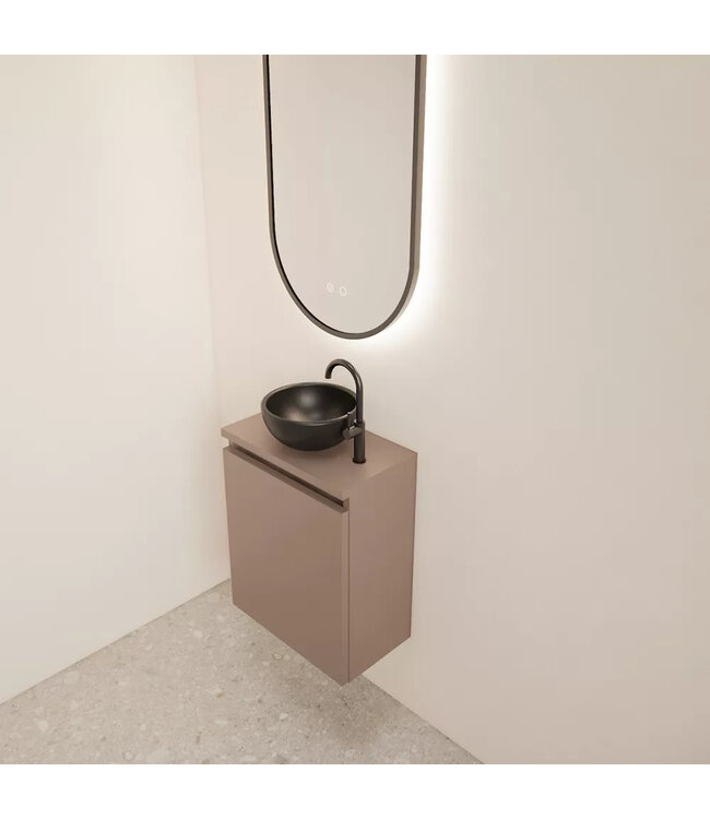 Toiletmeubel Gliss Echo Latte 40x50cm met toppaneel