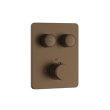 Inbouw Douchekraan Aloni Stria SmartControl Mat Bruin Brons (PVD) - 2-weg Thermostatisch