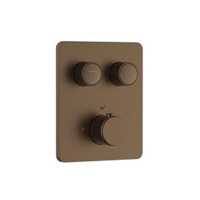 Inbouw Douchekraan Aloni Stria SmartControl Mat Bruin Brons (PVD) - 2-weg Thermostatisch