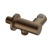 Handdouchehouder wandaansluitbocht met wateraansluiting Uniforma Mat Bruin Brons PVD-gecoat – Kantelbaar