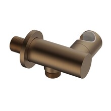 Handdouchehouder wandaansluitbocht met wateraansluiting Uniforma Mat Bruin Brons PVD-gecoat – Kantelbaar