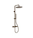 ALONI Regendoucheset Stria Mat Bruin Brons (PVD) (Cool-touch) 30cm Regendouche met thermostaatkraan