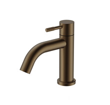 Fonteinkraan Stria Mat Bruin Brons PVD-Coating Opbouw G1/2