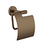 ALONI Toiletrolhouder Stria Mat Bruin Brons (PVD-gecoat) met klep