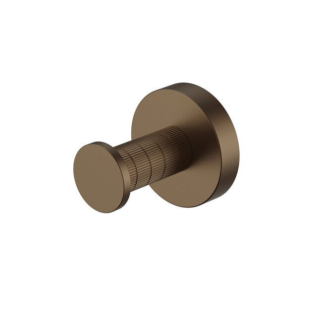 Aloni STRIA Handdoekhaak Mat Bruin Brons (PVD-Gecoat) Rond