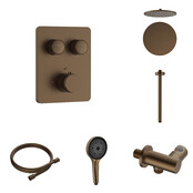 Regendoucheset inbouw Stria Rain SmartControl Plafond Bruin Brons