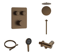 Regendoucheset inbouw Stria Rain SmartControl Plafond Bruin Brons