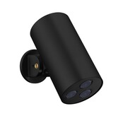 Regendoucheset inbouw Stria Cilinder 2-weg Mat Zwart