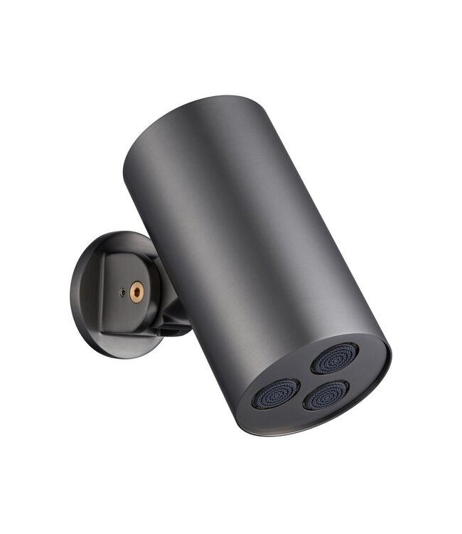 Regendoucheset inbouw Stria Cilinder SmartControl Plafond Gunmetal
