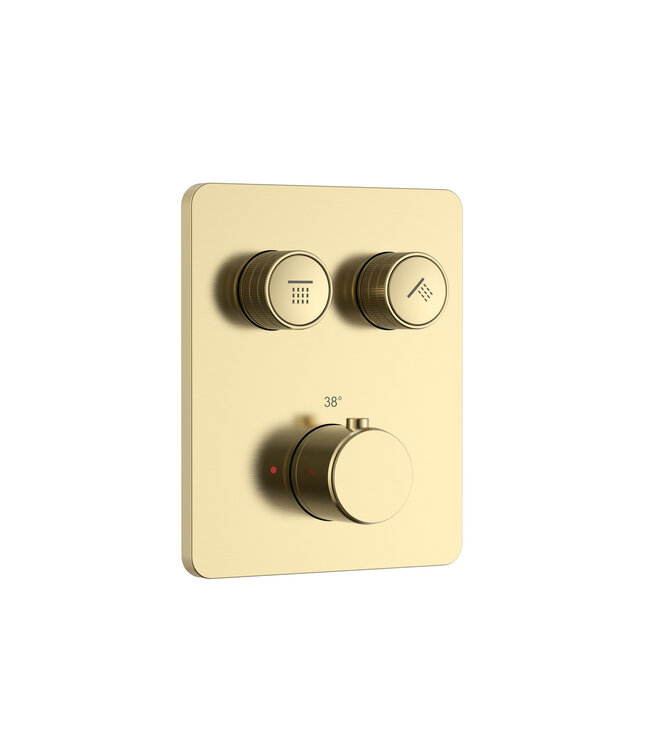 Regendoucheset inbouw Stria Rain SmartControl Plafond Mat Goud