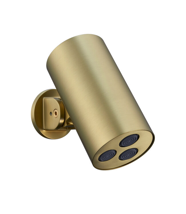 Regendoucheset inbouw Stria Cilinder SmartControl Plafond Mat Goud