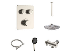 Regendoucheset inbouw Stria Rain SmartControl Plafond RVS