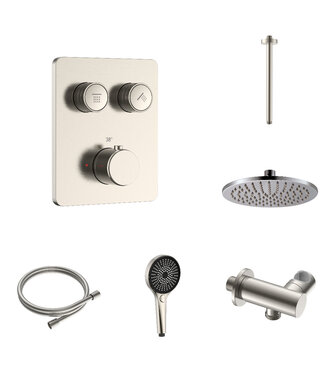 ALONI Regendoucheset inbouw Stria Rain SmartControl Plafond RVS