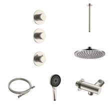 Regendoucheset inbouw Stria Rain 2-weg Plafond RVS