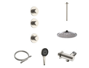 Regendoucheset inbouw Stria Rain 2-weg Plafond RVS