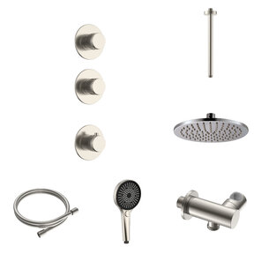 Regendoucheset inbouw Stria Rain 2-weg Plafond RVS