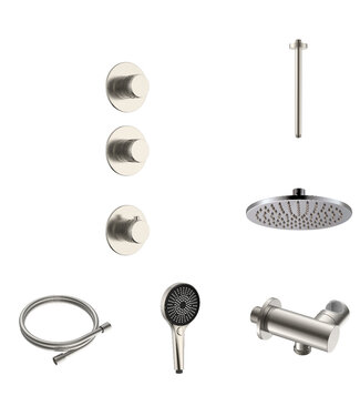 ALONI Regendoucheset inbouw Stria Rain 2-weg Plafond RVS