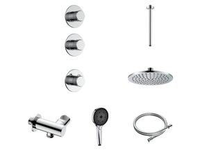 Regendoucheset inbouw Stria Rain 2-weg Plafond Chroom