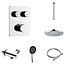 ALONI Regendoucheset inbouw Stria Rain SmartControl Plafond Chroom