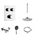 ALONI Regendoucheset inbouw Stria Rain SmartControl Plafond Chroom