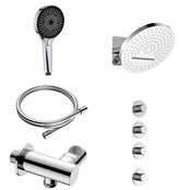 Regendoucheset inbouw Stria Tropical 3-weg Chroom