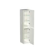 Badkamerkast Lepor Glans Wit 160x35x35cm MDF 2 Deuren Softclose Greeploos