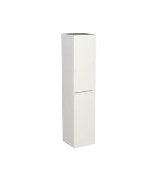 DutchLine Badkamerkast Lepor Mat Wit 160x35x35cm MDF 2 Deuren Softclose Greeploos