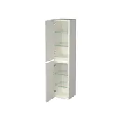 Badkamerkast Lepor Mat Wit 160x35x35cm MDF 2 Deuren Softclose Greeploos