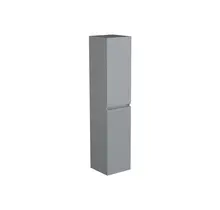 Badkamerkast Lumiere Mat Grijs 160x35x35cm MDF 2 Deuren Softclose Greeploos