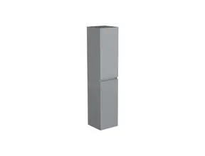 Badkamerkast Lumiere Mat Grijs 160x35x35cm MDF 2 Deuren Softclose Greeploos