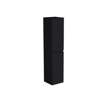 Badkamerkast Lumiere Mat Zwart 160x35x35cm MDF 2 Deuren Softclose Greeploos