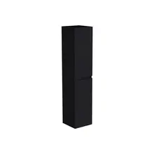 Badkamerkast Lumiere Mat Zwart 160x35x35cm MDF 2 Deuren Softclose Greeploos