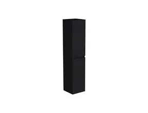 Badkamerkast Lumiere Mat Zwart 160x35x35cm MDF 2 Deuren Softclose Greeploos