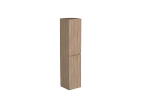 Badkamerkast Uludag Rustiek Eiken 160x35x35cm MDF 2 Deuren Softclose Greeploos