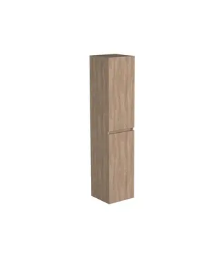 DutchLine Badkamerkast Uludag Rustiek Eiken 160x35x35cm MDF 2 Deuren Softclose Greeploos