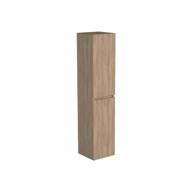 Badkamerkast Uludag Rustiek Eiken 160x35x35cm MDF 2 Deuren Softclose Greeploos
