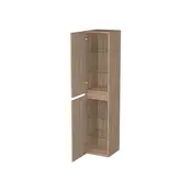 Badkamerkast Uludag Rustiek Eiken 160x35x35cm MDF 2 Deuren Softclose Greeploos